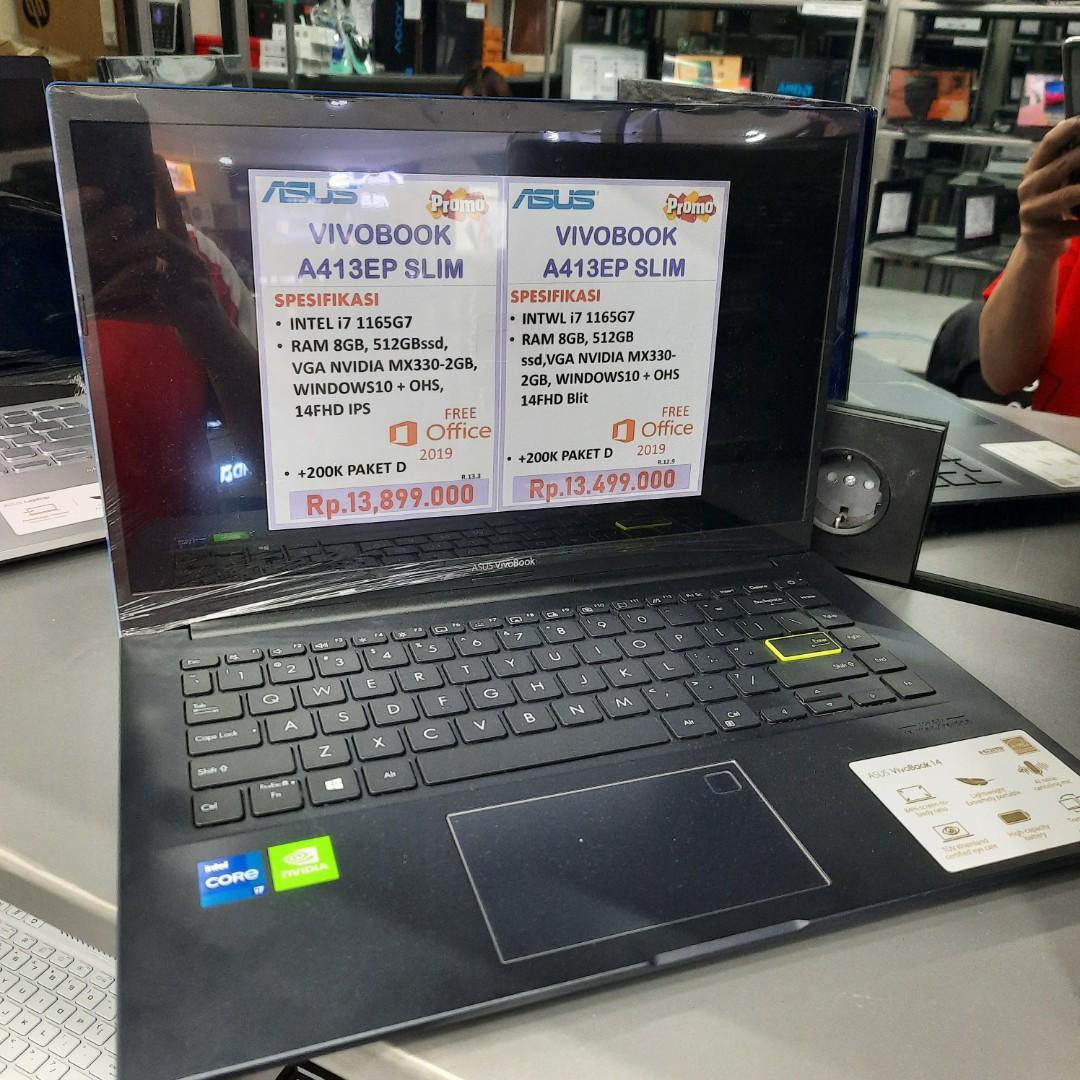 Kredit asus vivobook A413EP intel i7 gen 11 8/512GB ssd 14inch