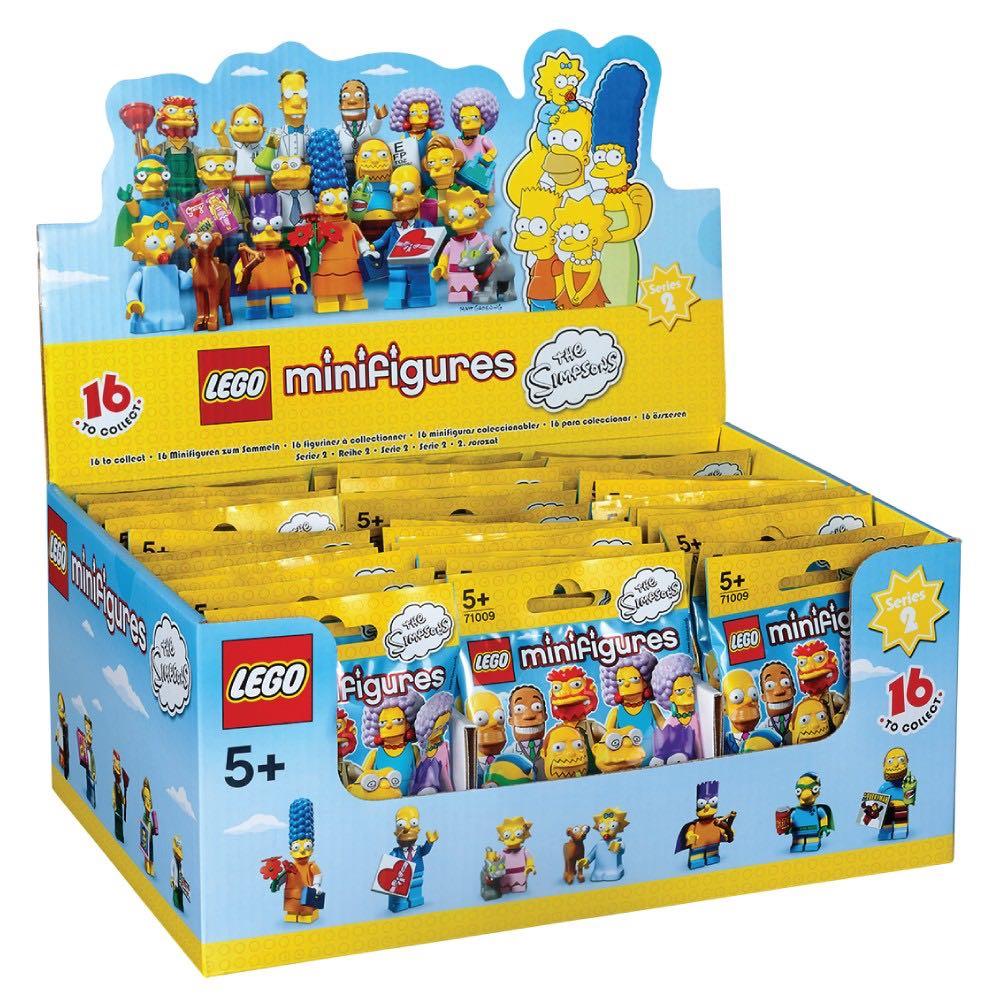 New Factory Sealed LEGO 71009 Box/Case of 60 Minifigures The Simpsons Series 2 
