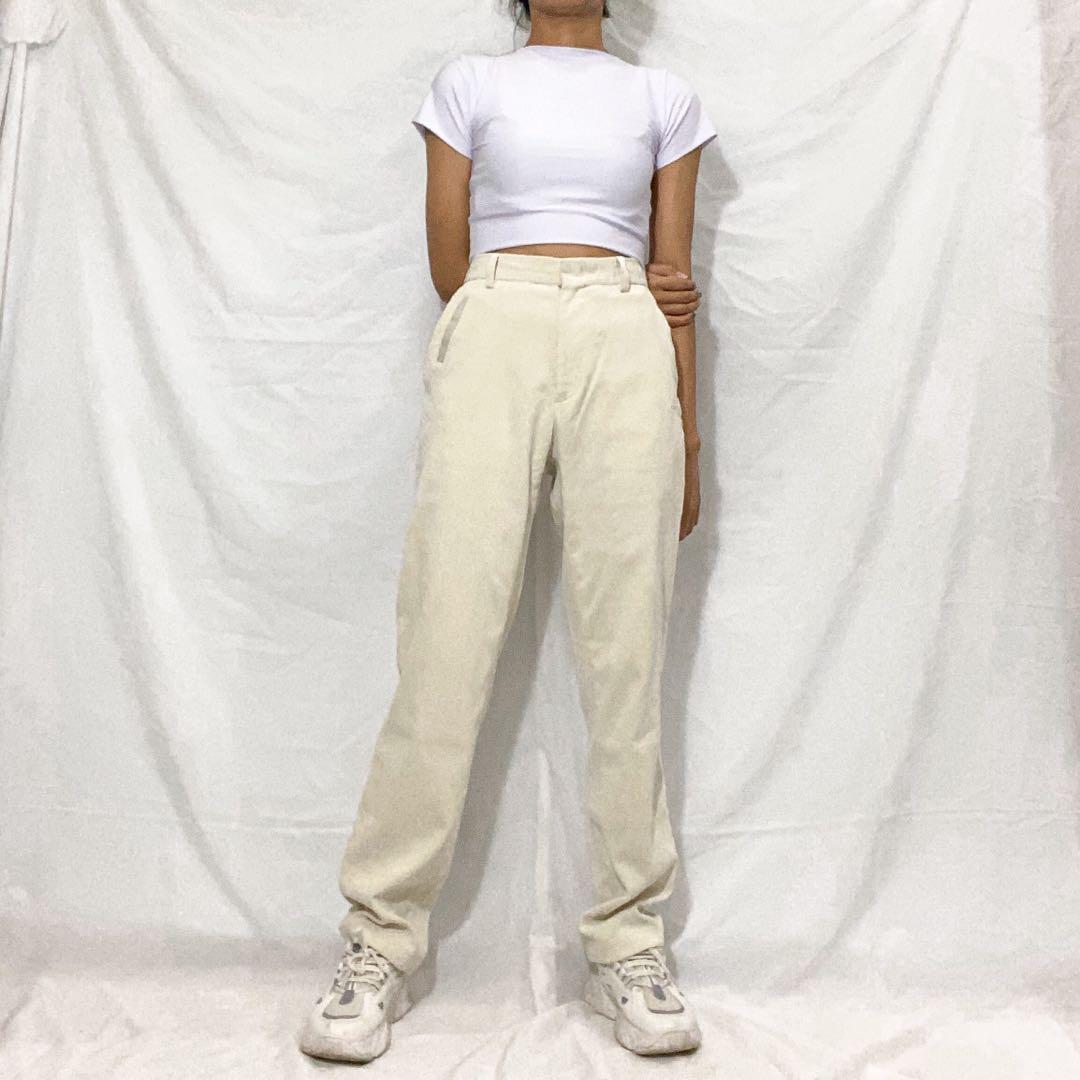 CORDUROY GAMING CARGO PANTS IVORY - パンツ