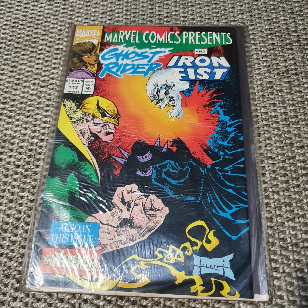 Marvel Comics Presents - Ghost Rider Iron Fist (Category: Comics & Manga) located in Quezon City. Submitted by serefrenpaz (Listing ID 1101414535, Image 1). Description: Payment Details MeetUp - McDo Kamias or KFC Anonas Delivery - LBC, JRS, Grab, Lalamove Payment GCash, BPI, BDO, Palawan, Cebuana 120 Pesos shipping via JRS within NCR can also ship via Grab, Lalamove, or others.