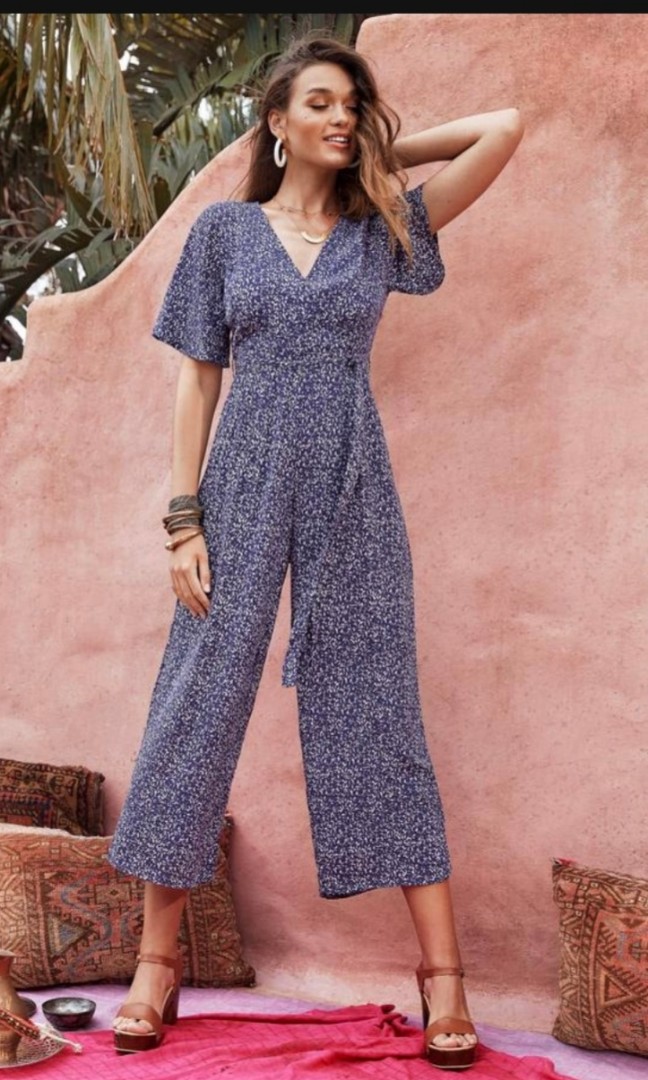 Misterzimi Effie Jumpsuit In Snow Leopard Women s Fashion Dresses Sets Jumpsuits on Carousell