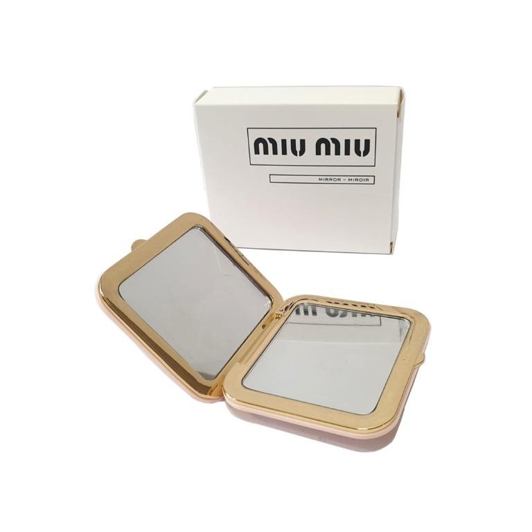 MIU MIU QUILTED COMPACT MIRROR, Luxury, Accessories on Carousell