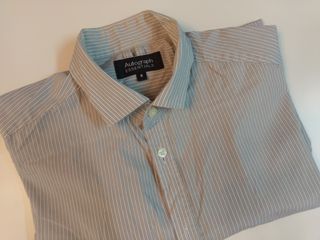 M&S 恤衫 / 長袖 / 直條 / 灰白間64219701866498110