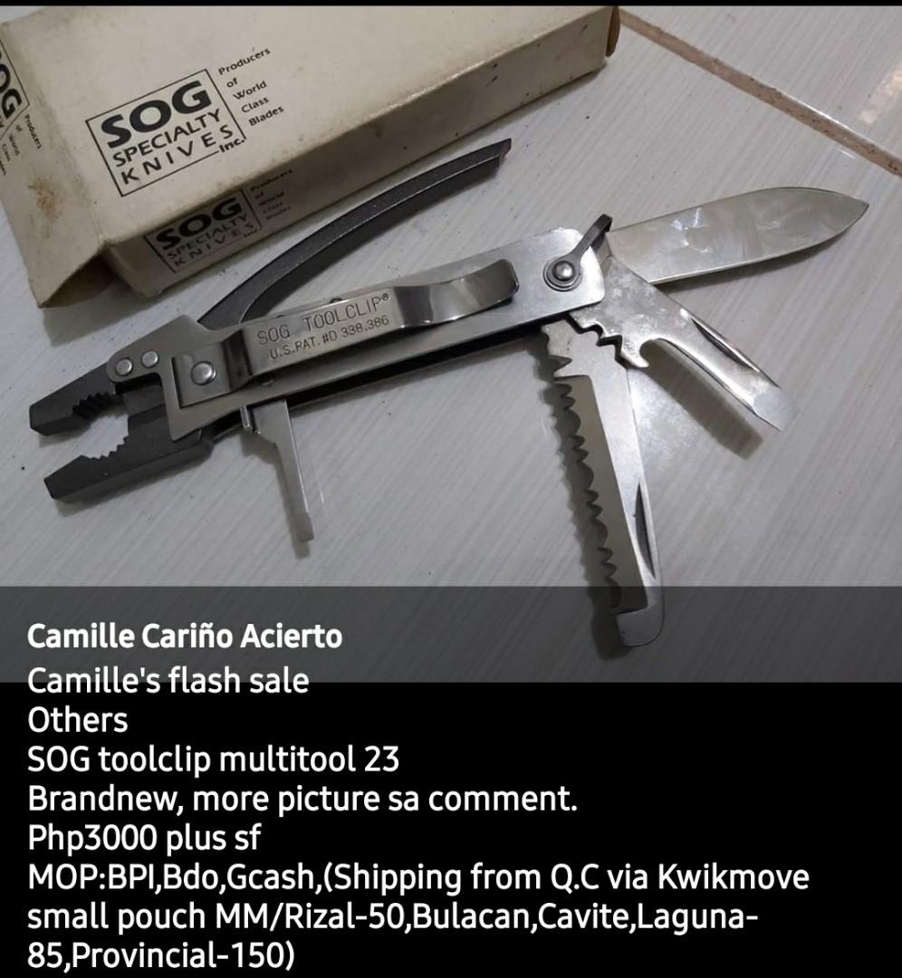 Multi tool / knife (Category: Everything Else Others) located in Quezon City. Submitted by Mhia17 (Listing ID 1101399907, Image 1). Description: For sale multi tool new and stored only. loc. west ave.