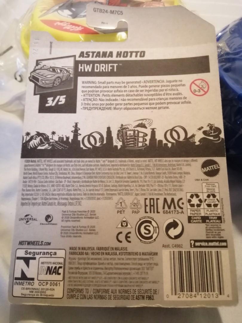 Carrinho Hot Wheels - Série - Fast & Furious Spy Racers (velozes & Furiosos  Espiões do Asfalto) Netflix Astana Hotto - Hw Drift (preto) - Escala 1:64