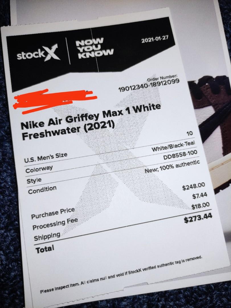NIKE AIR GRIFFEY MAX 1 WHITE FRESHWATER 2021, Men's Fashion, Footwear,  Sneakers on Carousell