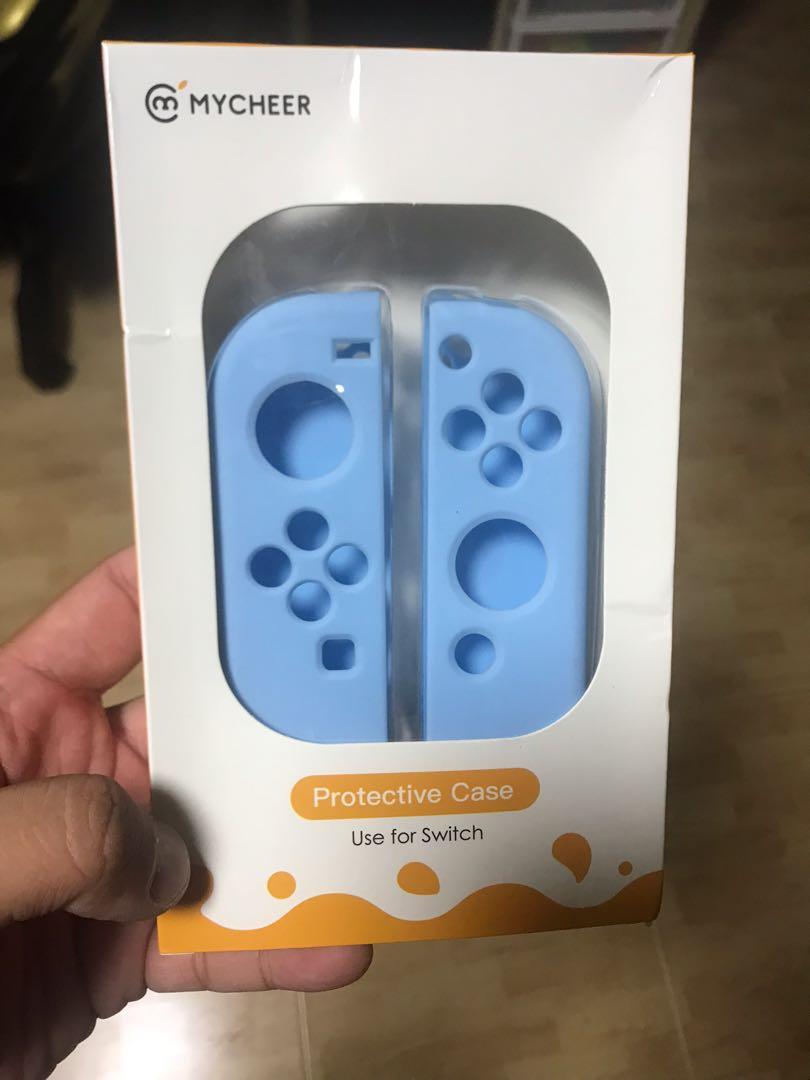 Nintendo Switch Joycon Cover Blue Video Gaming Gaming Accessories Cases Covers On Carousell