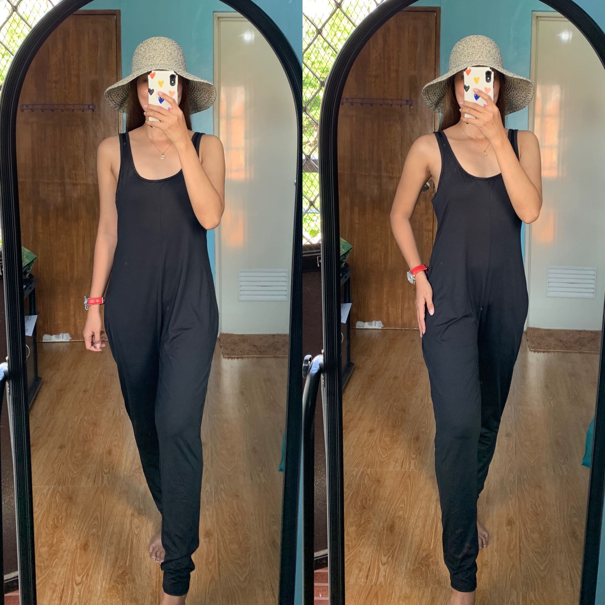 Plain Black Jumpsuit, Women's Fashion, Dresses & Sets, Jumpsuits on