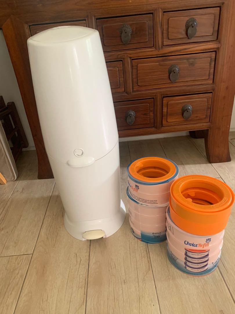 Playex Diaper Genie Elite 2 diaper can diaper waste bin, Babies & Kids