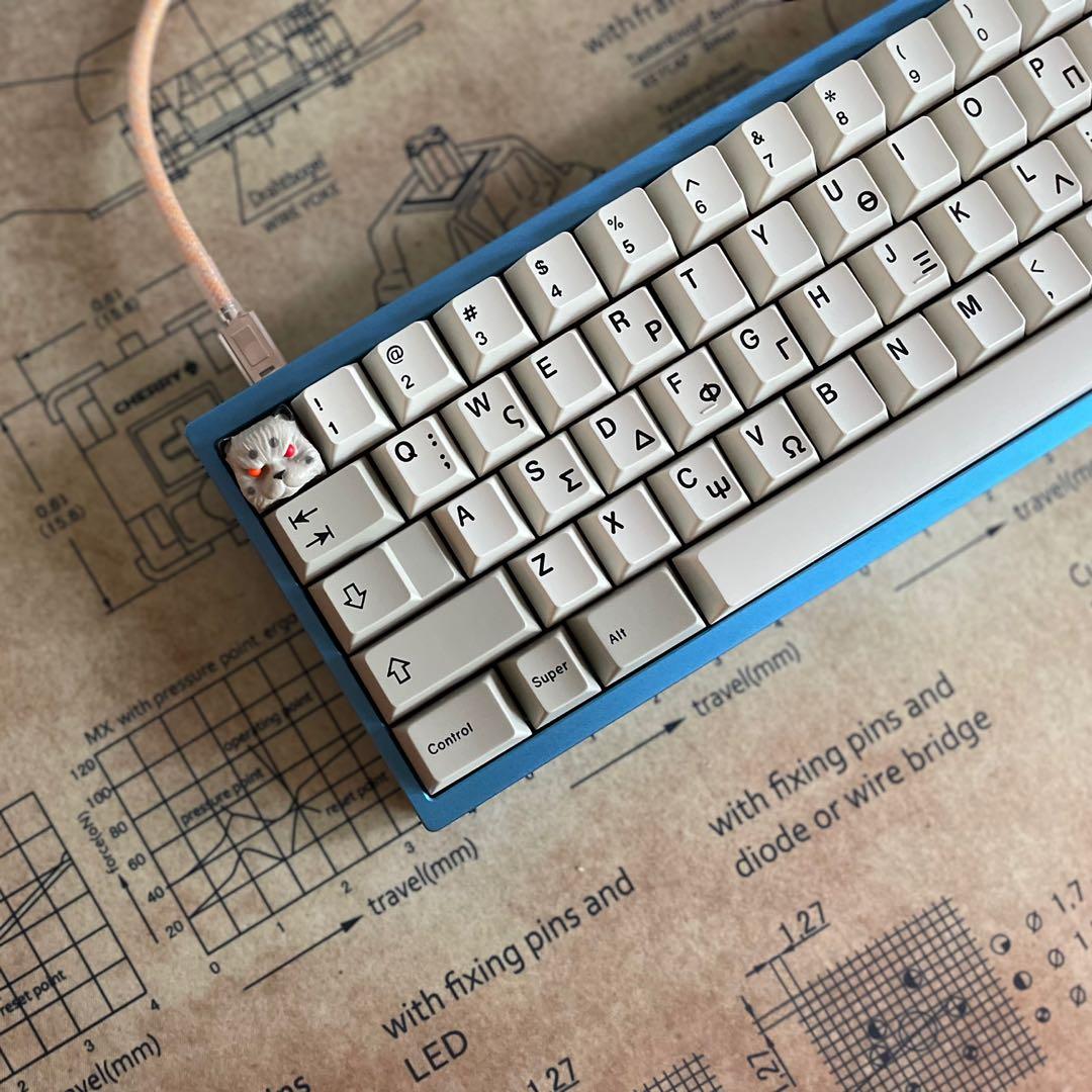 Polaris keyboard Winkey Custom Mechanical Keyboard built up with cherry