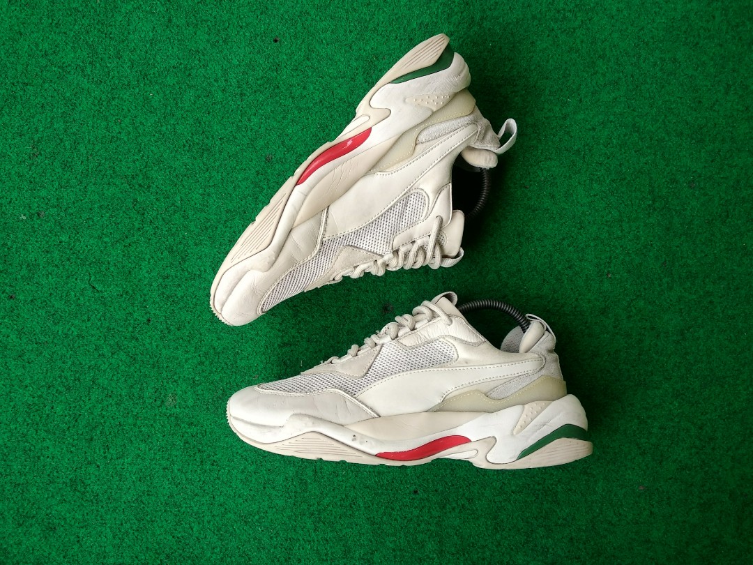 Puma thunder spectra white green red online