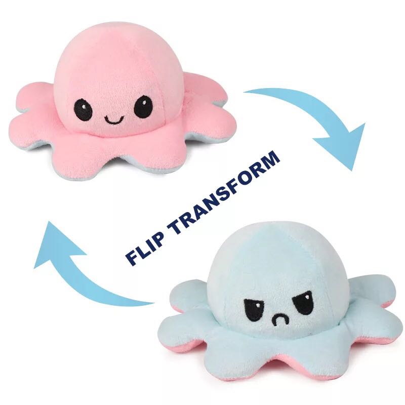giant squid plush reversible