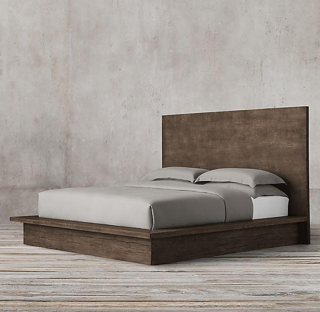 Restoration hardware russian oak bed deals