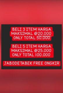 SALE‼️ BACA DESKRIPSI‼️ ATASAN DRESS KEMEJA KAOS ROK CELANA TAS CLUTCH