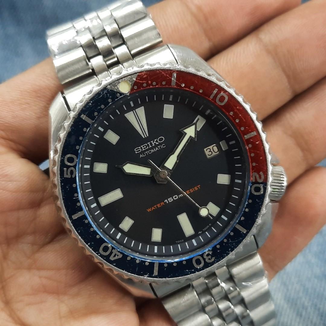 Seiko 7002-700A Pepsi Diver's Automatic Men's Watch, Men's Fashion, Watches  & Accessories, Watches on Carousell