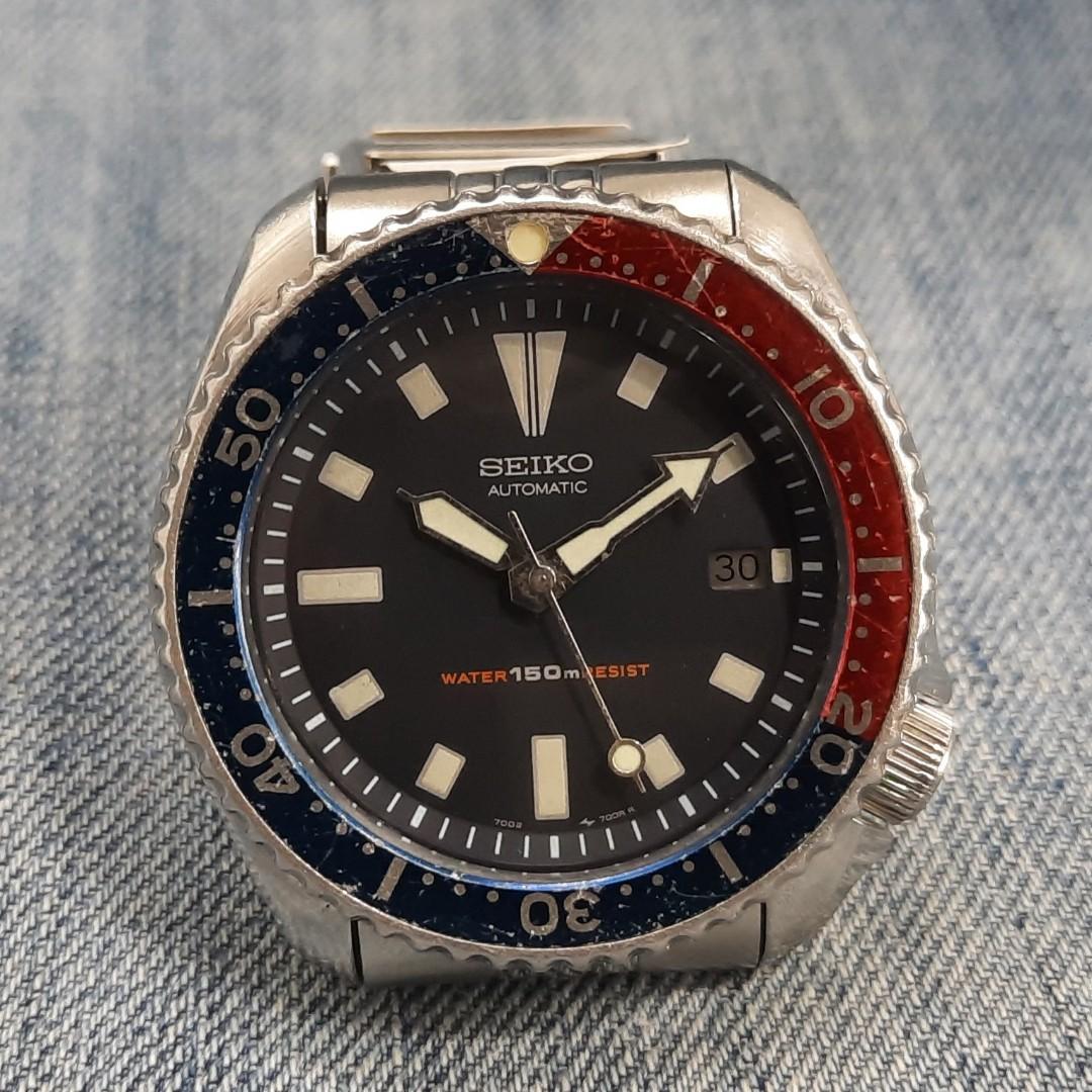 Seiko 7002-700A Pepsi Diver's Automatic Men's Watch, Men's Fashion, Watches  & Accessories, Watches on Carousell