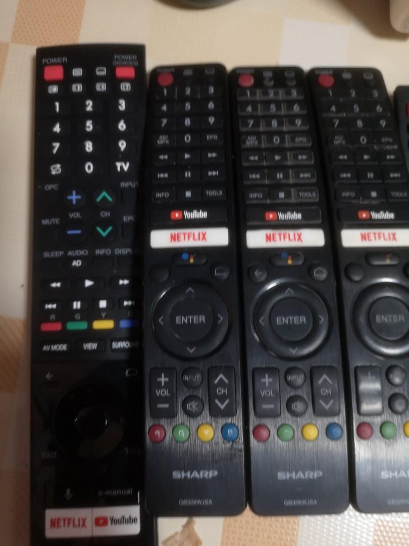 Sharp android tv remote control (Category: TV Parts & Accessories) located in Santa Maria. Submitted by gabo.h (Listing ID 1101307438, Image 2). Description: original sharp android tv remote control we have also remote for sharp smart tv.