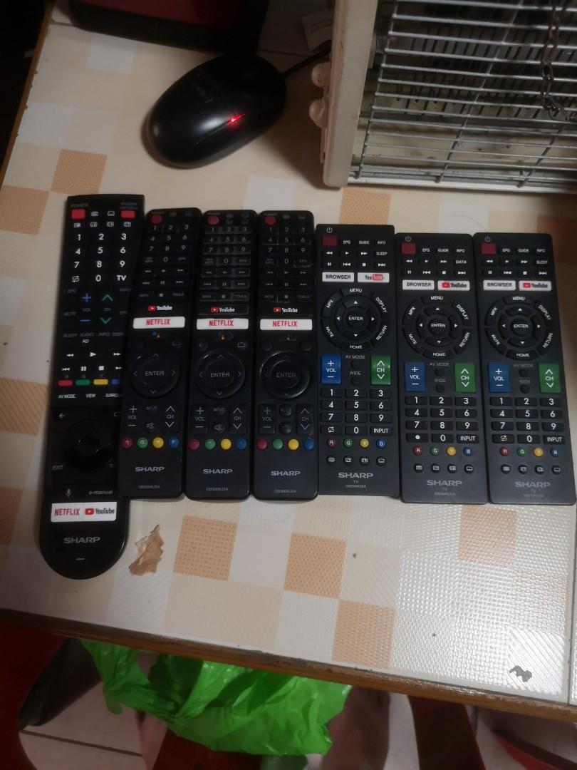 Sharp android tv remote control (Category: TV Parts & Accessories) located in Santa Maria. Submitted by gabo.h (Listing ID 1101307438, Image 3). Description: original sharp android tv remote control we have also remote for sharp smart tv.