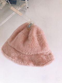 Shein Pink Furry Hat