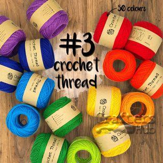 [IN STOCK] Size 3 crochet thread 50g **Minimum order 2 items**
