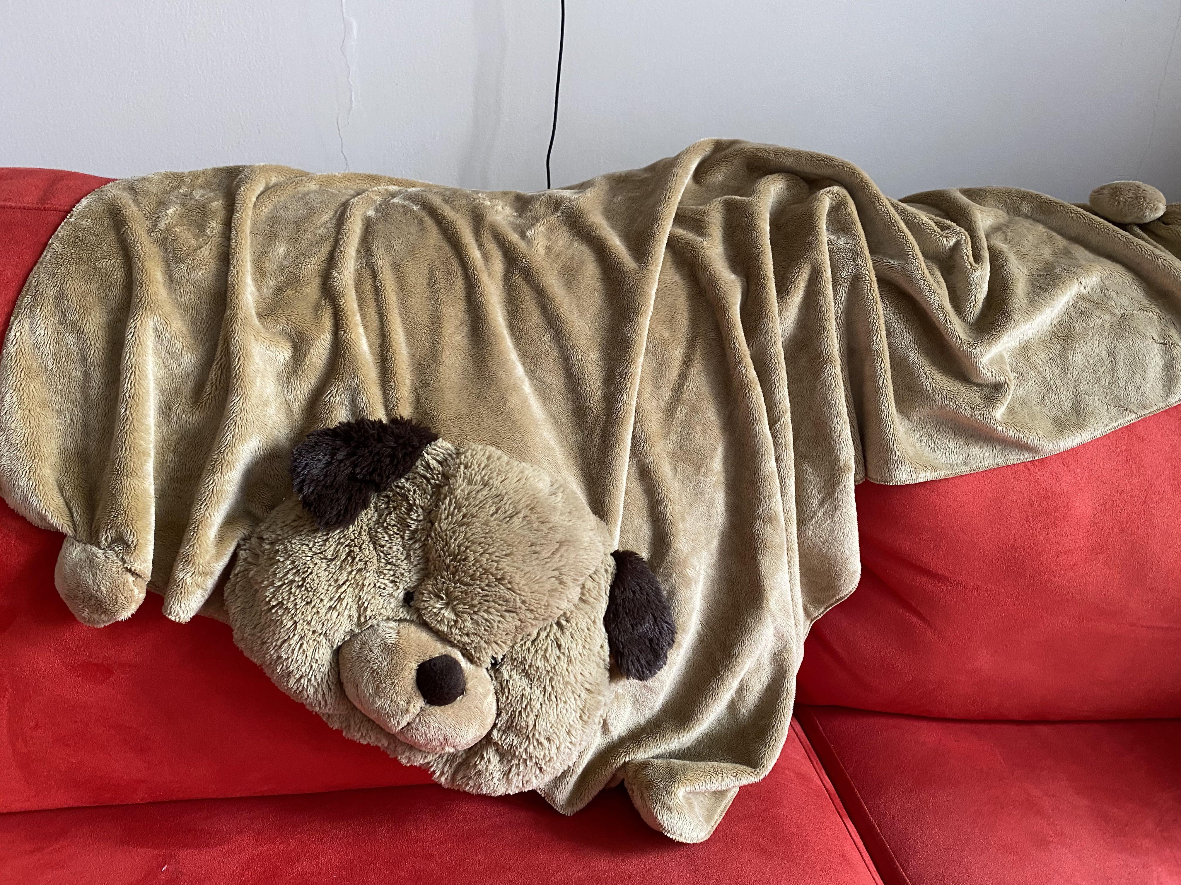 Soft Brown Bear Blanket Selimut For Babies And Kids