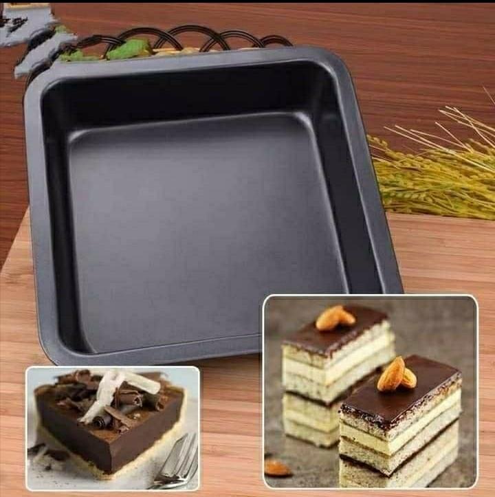 Square Baking Pan (Category: Bakeware) located in Quezon City. Submitted by marieleone (Listing ID 1101325023, Image 2). Description: Item availability may be on hand or depends on stocks supply. Item, if not available, will be pre-ordered. Some items are fast-moving/easily sold. I suggest no rush shipping please. No worries if item is on hand, buyer can book same day delivery right away. 8"x8"= P160 9"x9"= P210 10"x10"= P230.