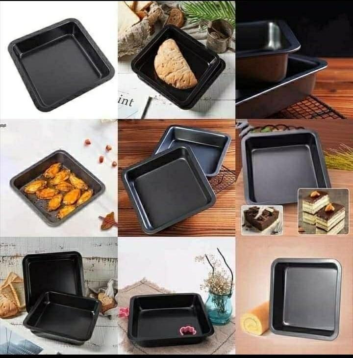 Square Baking Pan (Category: Bakeware) located in Quezon City. Submitted by marieleone (Listing ID 1101325023, Image 3). Description: Item availability may be on hand or depends on stocks supply. Item, if not available, will be pre-ordered. Some items are fast-moving/easily sold. I suggest no rush shipping please. No worries if item is on hand, buyer can book same day delivery right away. 8"x8"= P160 9"x9"= P210 10"x10"= P230.