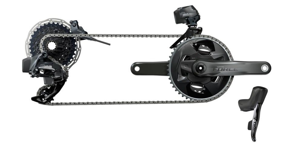 Sram force etap axs hrd 2x12 groupset with deals hydraulic disc brakes