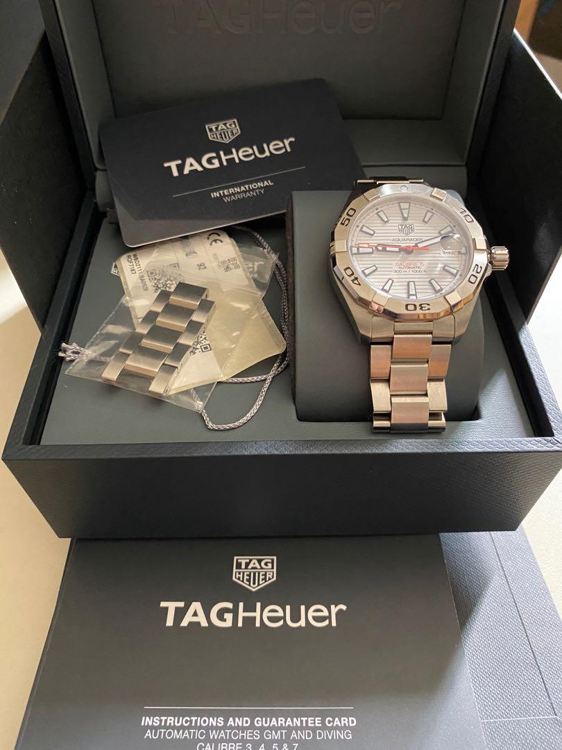 Tag heuer aquaracer calibre 5 41mm white outlet