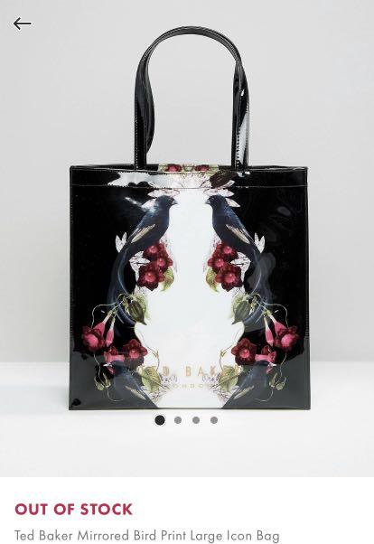 Ted Baker Tote Bag in Mirrored Bird Print