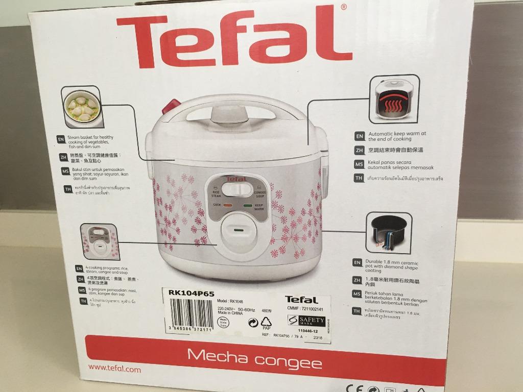 Tefal 1L 6 Cup Rice Steamer / Congee Cooker, TV & Home Appliances