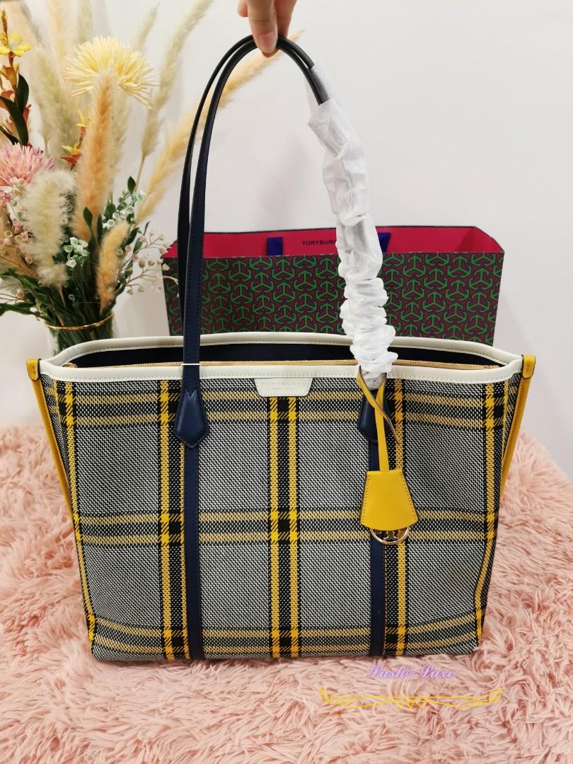 Tory burch top flannel tote