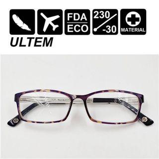 日本【ULTEM】玳瑁方框造型眼鏡