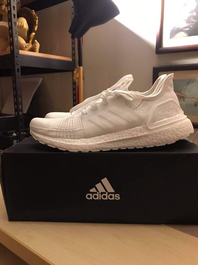 Ultraboost 2019 Triple White, Men's Fashion, Footwear, Sneakers on Carousell