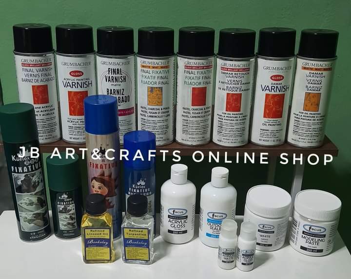 VARNISH AND FIXATIVE, Hobbies & Toys, Stationary & Craft, Craft