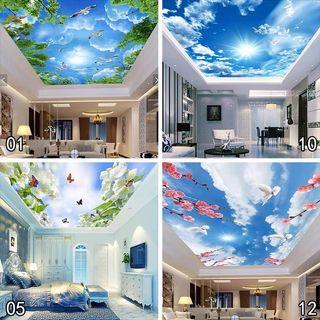 Wallpaper ceiling customized mural design do ceiling wall