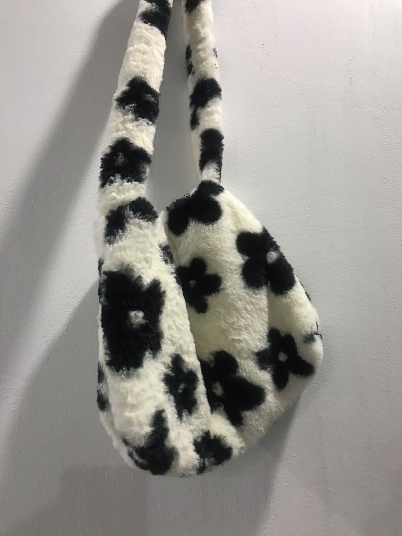 fluffy flower bag