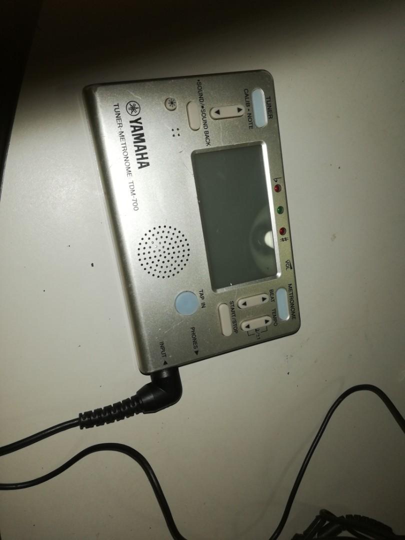 Yamaha tuner metronome (Category: Other Audio Equipment) located in Paranaque City. Submitted by 4thestate.surplusan (Listing ID 1101297518, Image 1). Description: yamaha tuner metronome tdm700 pre owned, untested w microphone uses AAA battery x 2 loc fourth est paranaque.