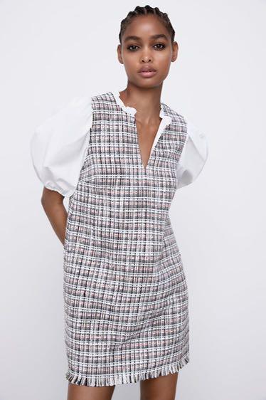 Zara Combined Structured dress Women s Fashion Dresses Sets