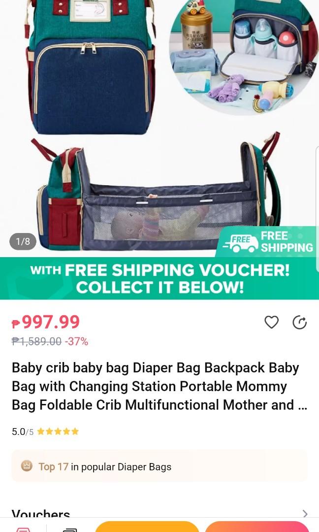 2 in 1 Baby Back Pack + Changing Station (Category: Diaper Bags & Wetbags) located in Mandaluyong City. Submitted by katwomann (Listing ID 1101513735, Image 2). Description: diaper bag that converts into a bed / changing mat opened just to take pics and check complete inclusions rfs: gifted, already have a diaper bag pick up / shipping from Ortigas Center.