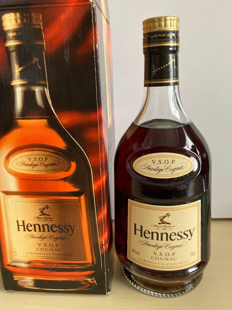 珍藏90年代全新軒尼詩Hennessy V.S.O.P 舊版裝金頭細英文Cognac