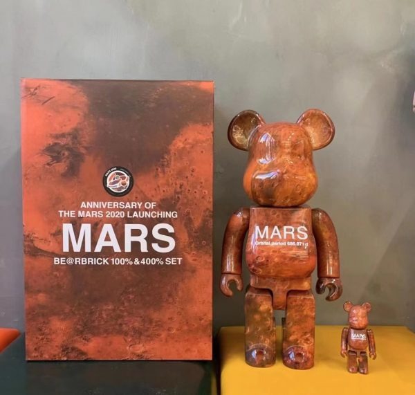 全新味拆) Bearbrick 400% be@rbrick Mars 火星, 興趣及遊戲, 玩具