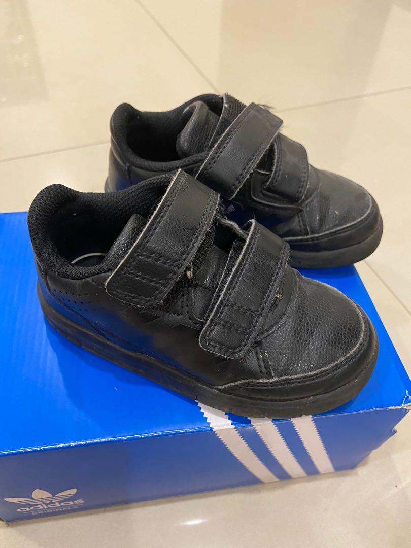 Black school shoes girl adidas discount
