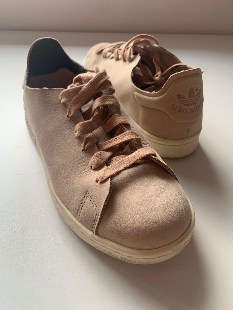 pink stan smith suede