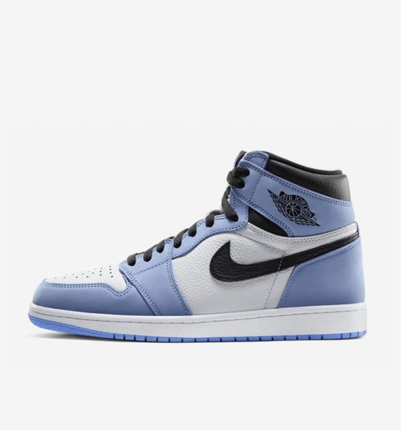 Air Jordan 1 Retro University Blue Men S Fashion Footwear Sneakers On Carousell