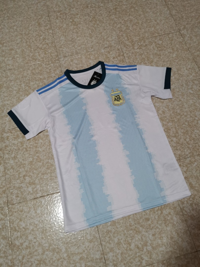 Argentina Football Jersey 2021 Home Kit, Men's Fashion, Tops & Sets