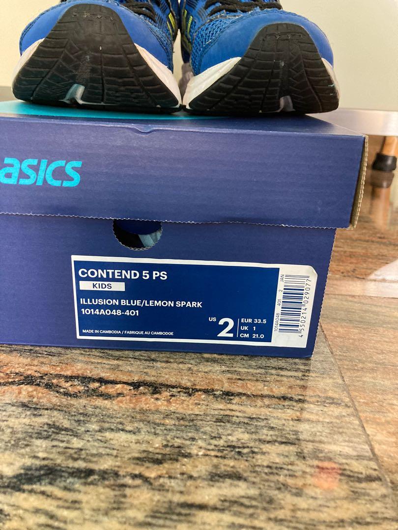 Asics Kids Shoes Contend 5 PS US 2 Eur 33.5 UK1 21cm