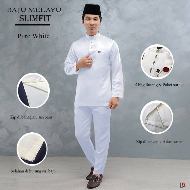 Baju Melayu Slimfit Men S Fashion Tops Sets Sets Coordinates On Carousell