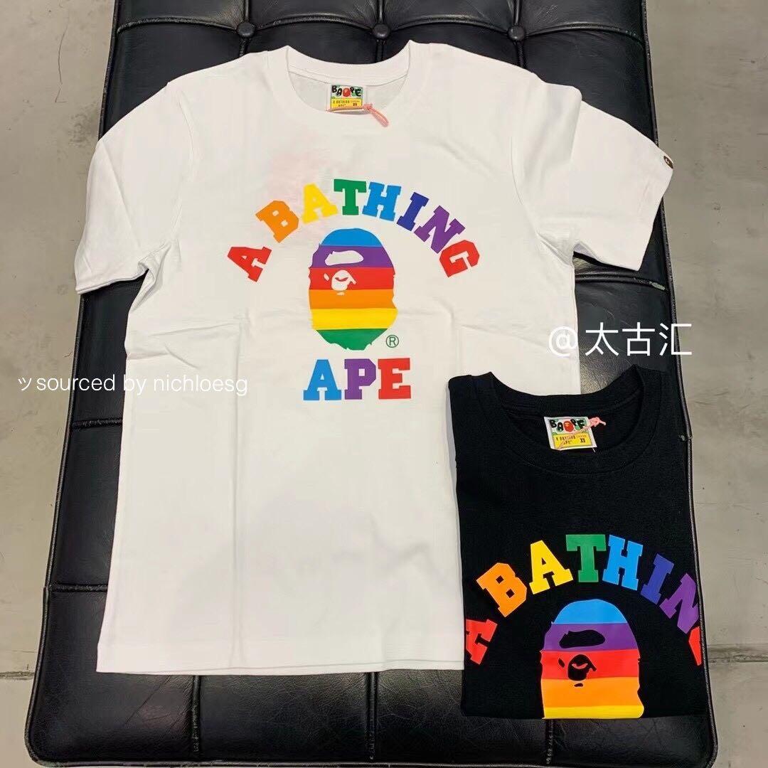 rainbow bape logo