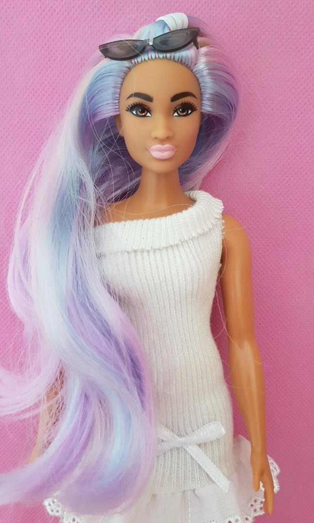 Unicorn hair barbie deals